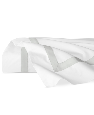 Sferra Estate Woven Cotton Flat Sheet, King In White,lunar