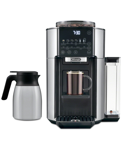 Delonghi Truebrew Automatic Bean Extract Coffee Machine With Carafe In Stainless