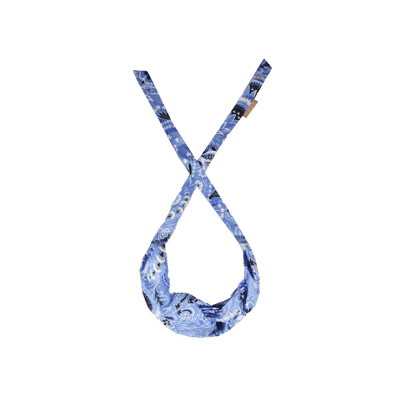 Etro Silk Headband In Azzurro
