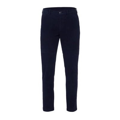 Barbour Logo Detailed Slim Trousers In Blue