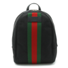 GUCCI GUCCI OPHIDIA BLACK CANVAS BACKPACK BAG (PRE-OWNED)