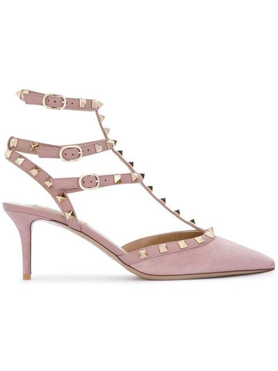 Valentino Garavani Rockstud Ankle Strap Pumps