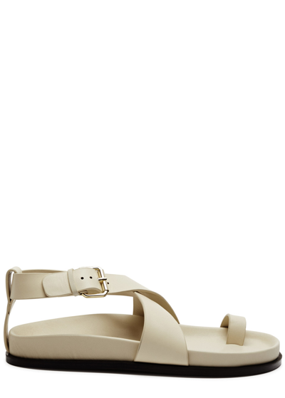 A.emery A. Emery Dula Leather Sandals In Off White