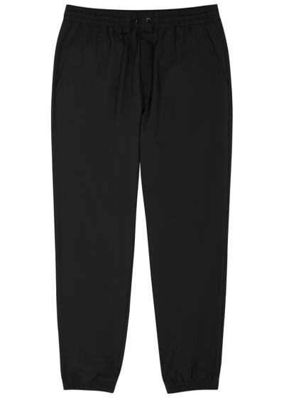 Moncler Stretch-nylon Sweatpants In Black
