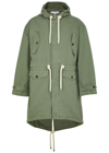 JW ANDERSON HOODED COTTON-TWILL PARKA