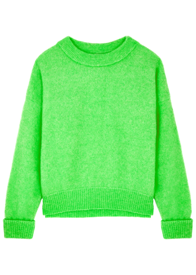 American Vintage Vitow Knitted Jumper In Bright Green
