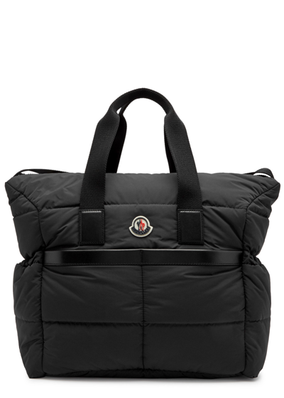 Moncler Kids Mommy Quilted Shell Changing Bag In Black