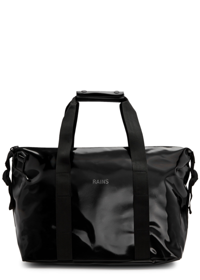 Rains Hilo Weekend Small Rubberised Holdall In Black