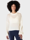 Sweaty Betty Tides High Open Weave Sweater In White