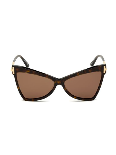 Tom Ford Eyewear Tallulah Butterfly In Brown