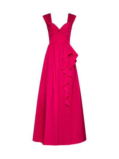 Marchesa Notte Dress In Fuchsia