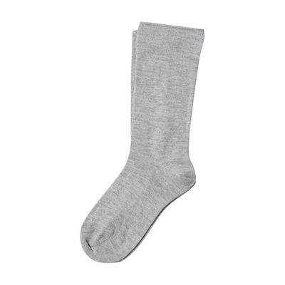 Brunello Cucinelli Shiny Knit Socks In Gris_clair