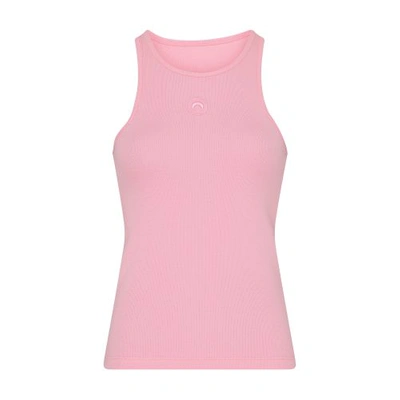 Marine Serre Crescent Moon-embroidered Tank Top In Pk30_pink