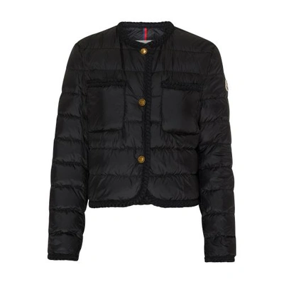 Moncler Aristeo Cropped Puffer Jacket In Black