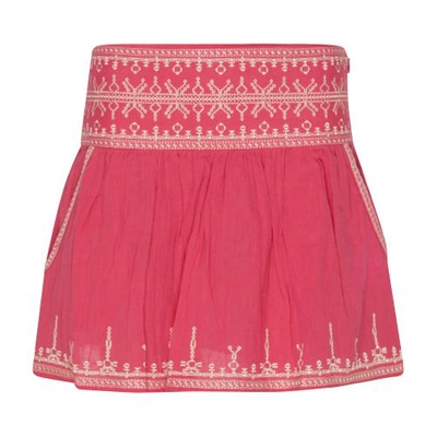 Marant Etoile Picadilia Short Skirt In Raspberry