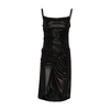 Marine Serre Regenerated Jersey Drapped Pleated Dress In Bk99_black