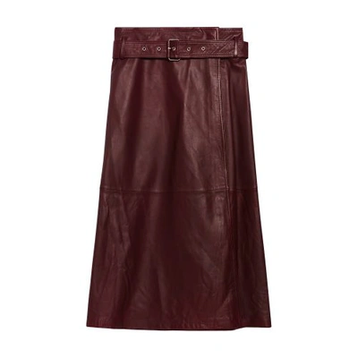 Vanessa Bruno Carmela Skirt In Bordeaux