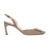 Roger Vivier Trompette Patent-leather Slingback Pumps In Daino