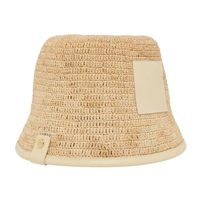 Jacquemus Ficiu Bucket Hat -  -  Beige - Raphia