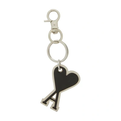 Ami Alexandre Mattiussi Ami De Caur Keyring In Black