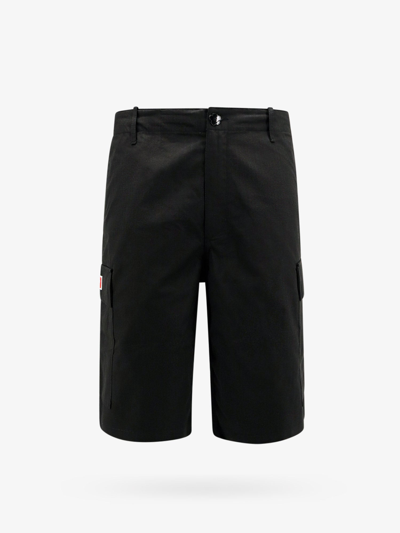 Kenzo Cotton Bermuda In Black