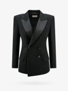 Saint Laurent Double-breasted Blazer Dress In Black