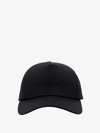 Saint Laurent Cotton And Linen Hat In Black
