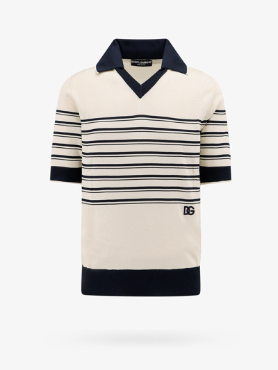 Dolce & Gabbana Polo Shirt In Blue