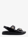 Givenchy Women Leather Sandals With 4g Metal Details In Black