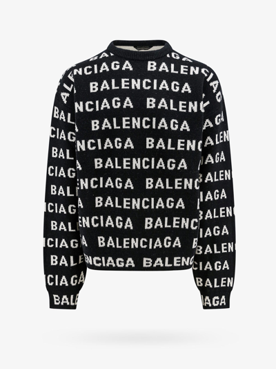 Balenciaga Black Jacquard Jumper