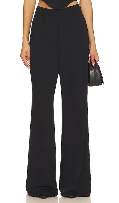 Amanda Uprichard Jane Trousers In 黑色