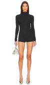 The Andamane 'ruched Detailing Bodycon Fit Mini Dress' In Black