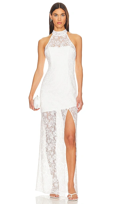 Lovers & Friends Elliot Gown In White