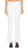 Mother The Weekender Mid-rise Flare Fray Hem Jeans In Fairest Of Them All
