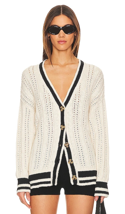 Sanctuary Sport Stripe Cardi In Eco Natural