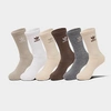 ADIDAS ORIGINALS ADIDAS WOMEN'S ORIGINALS TREFOIL CUSHION CREW SOCKS (6-PACK) SIZE MEDIUM COTTON