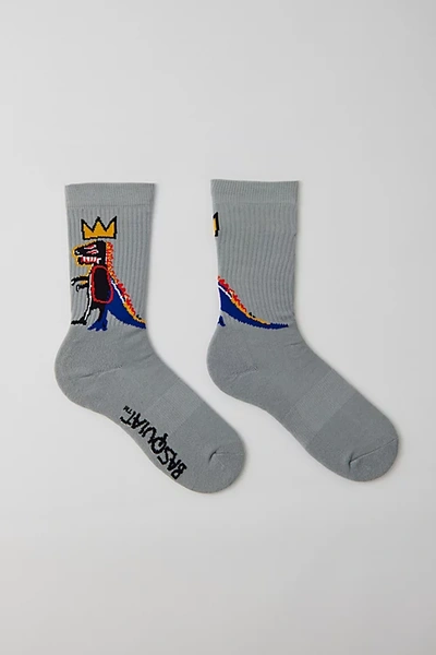 Urban Outfitters Basquiat Dino Crew Sock In Grey, Men's At  In Grey