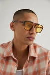 Urban Outfitters Harley Aviator Sunglasses In Brown, Men's At