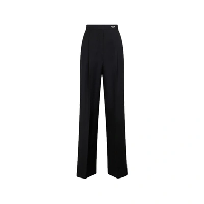 Prada Wool Pants In Black