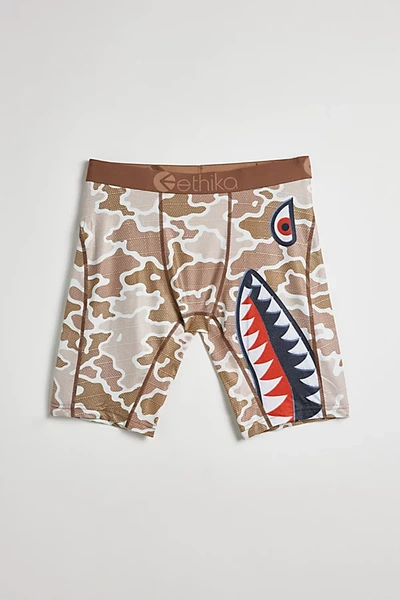 Ethika Bmr Camo Boxer Brief In Brown, Men's At Urban Outfitters