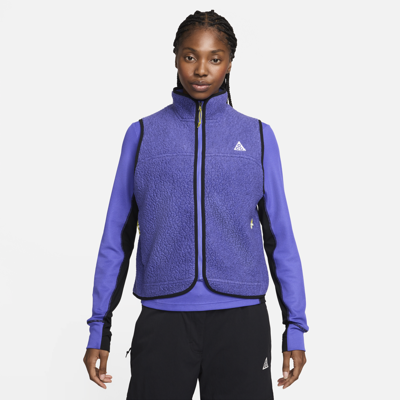 Nike Acg Arctic Wolf Polartec® Fleece Vest In Purple