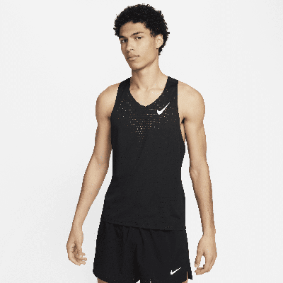 Nike Men's Aeroswift Dri-fit Adv Running Singlet In Black
