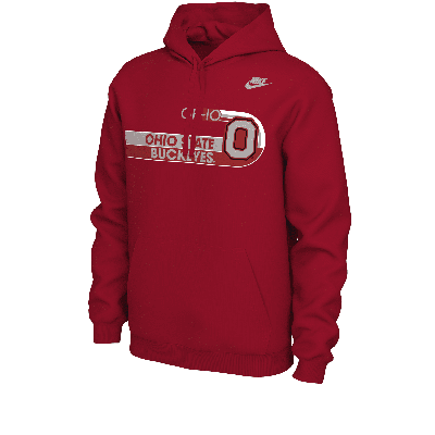 Nike Ohio State  Men's College Hoodie In Red