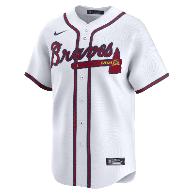 Nike Ozzie Albies White Atlanta Braves Home Limited Player Jersey