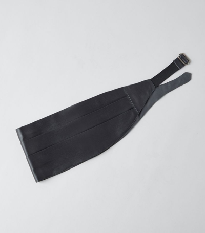Brunello Cucinelli Men's Cotton And Silk Satin Cummerbund In Black