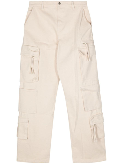 Axel Arigato Utility Mid-rise Wide-leg Jeans In White