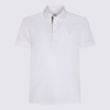 BURBERRY BURBERRY WHITE AND ARCHIVE BEIGE COTTON POLO SHIRT