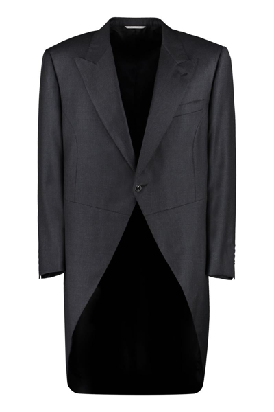 Canali Wool Tailcoat In Grey