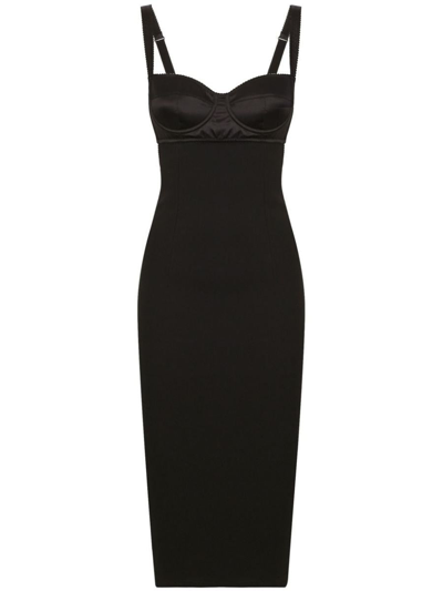 Dolce & Gabbana Midi Pencil Dress In Black