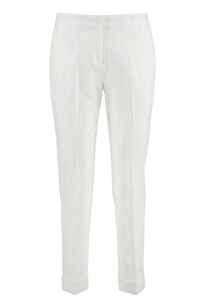 Etro Tailored Cotton Trousers In White